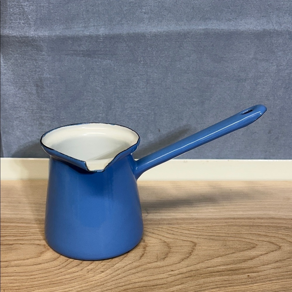 CHEFMATE Romania Blue Enamel Saucepan with Handle